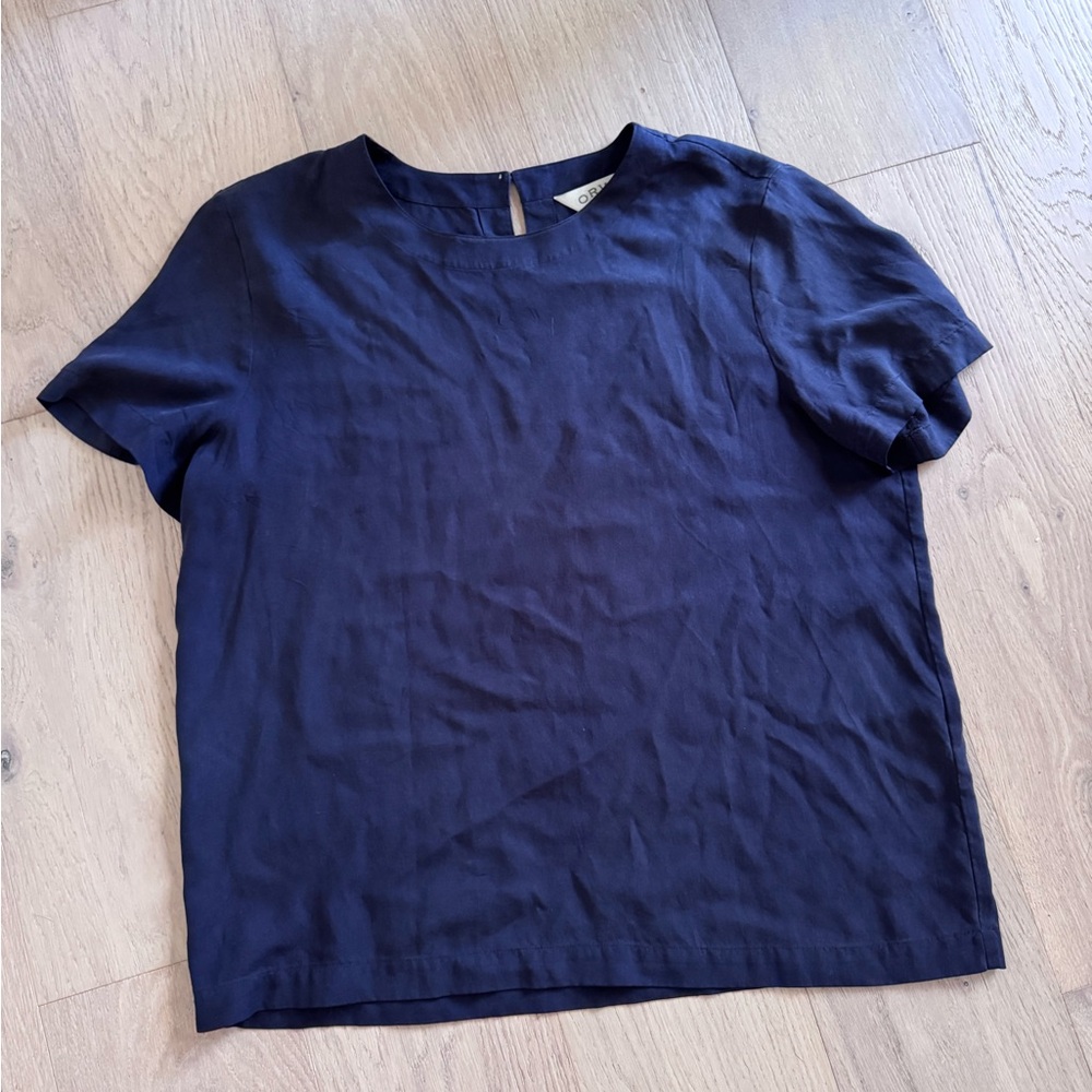 Orvis Navy Silk Tee